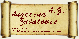 Angelina Zujalović vizit kartica